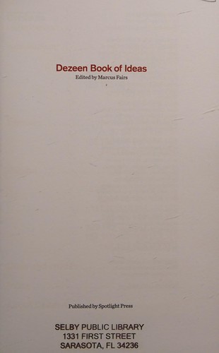 Dezeen Book of Ideas