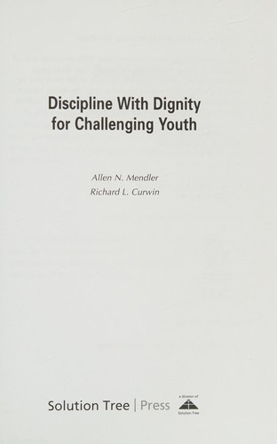 Discipline with Dignity for Challenging Youth