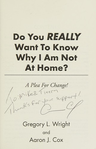 Do You Really Want to Know Why I Am Not at Home?