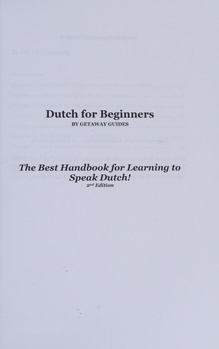 Dutch for Beginners