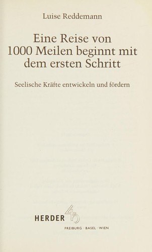Eine Reise von 1.000 Meilen beginnt mit dem ersten Schritt