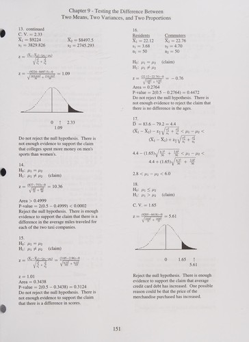 Elementary Statistics A step by step approach (4th edition) Instructor's Solutions Manual