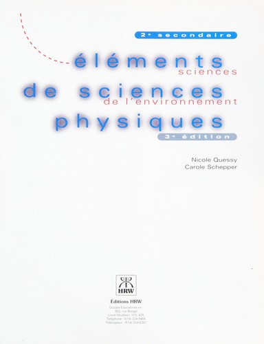 Elements de sciences physiques
