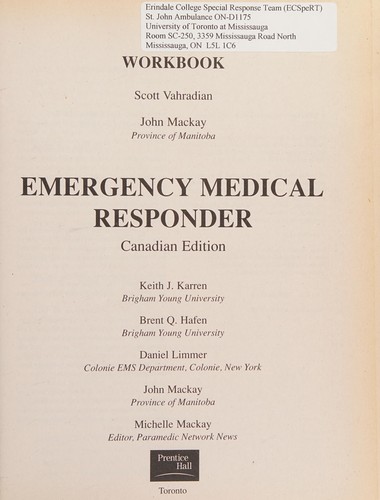 Emergency Medical Responder, Canadian Edition