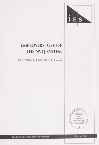 Employers' Use of the NVQ System