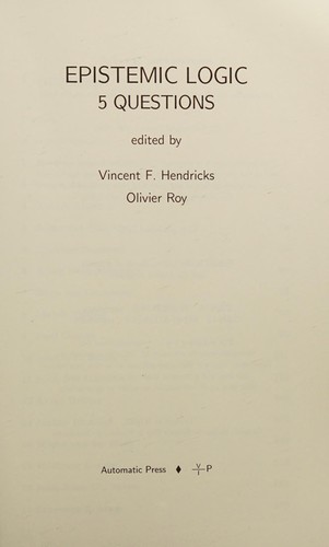 Epistemic Logic