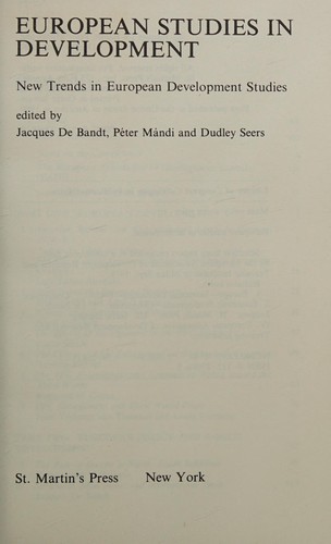 European studies in development