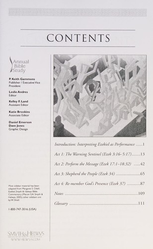Ezekiel Annual Bible Study Study Guide