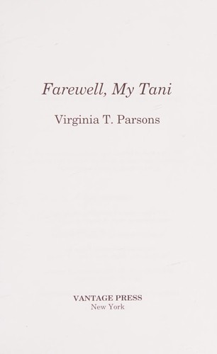 Farewell, My Tani