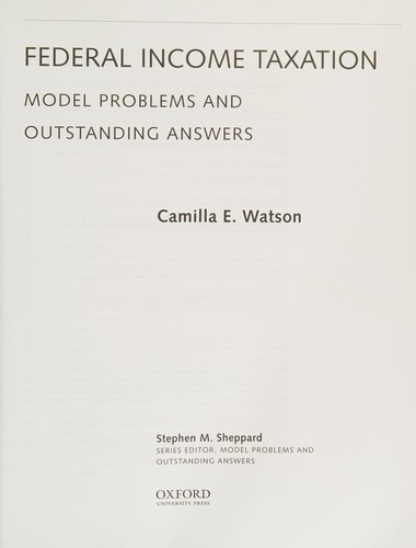 Federal income taxation