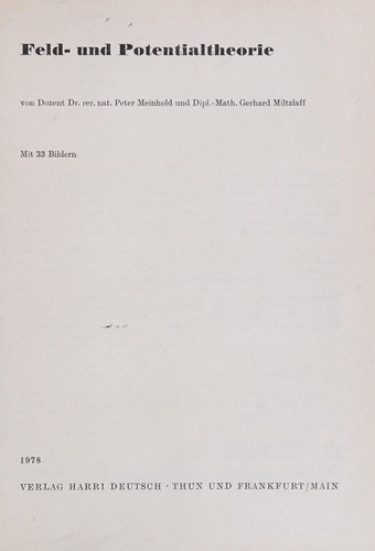 Feld- und Potentialtheorie
