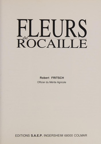Fleurs de rocaille