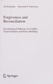 Forgiveness and reconciliation
