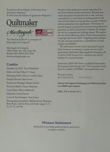Foundation-pieced quilts