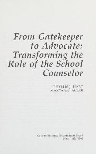 From gatekeeper to advocate