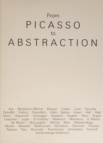 From Picasso to Abstraction