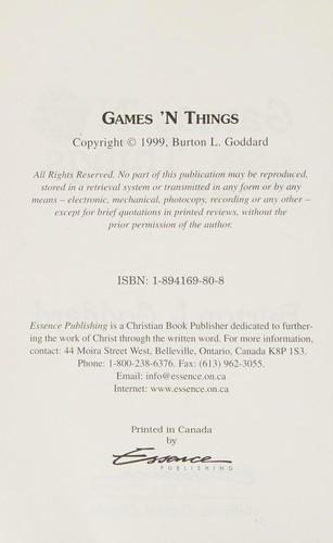 Games 'n things