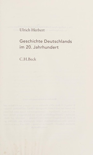 Geschichte Deutschlands Im 20. Jahrhundert