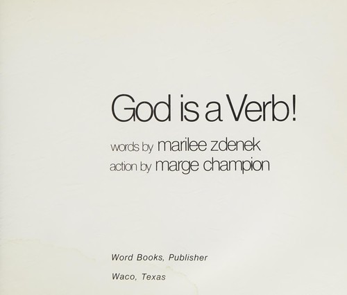 God Is a Verb