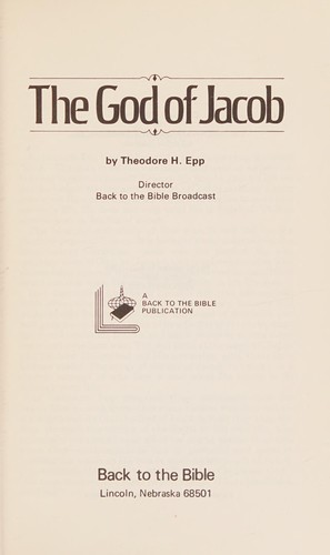 THE GOD OF JACOB