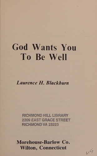 God wants you to be well