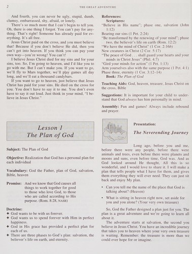The Great Adventure the Neverending Journey (Children's Bible Studies For Pre School ages and up)