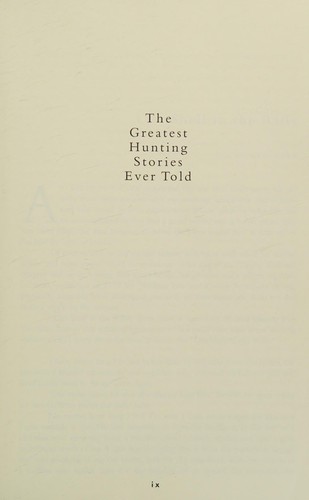 Greatest Hunting Stories Ever Told