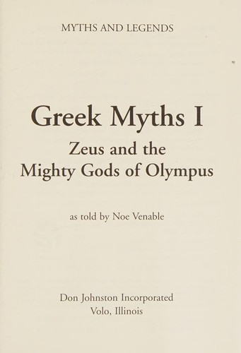 Greek Myths I