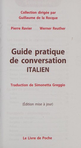 Guide Pratique de Conversation Italien (Ldp GUI.Convers) (French Edition)
