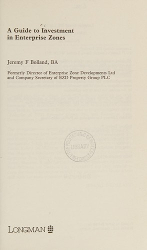 A Guide to Investment in Enterprise Zones