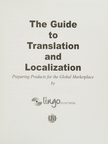 The guide to translation and localization