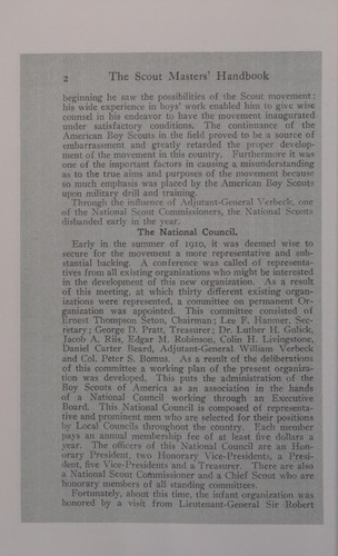 Handbook for Scout Masters 1914 Reprint