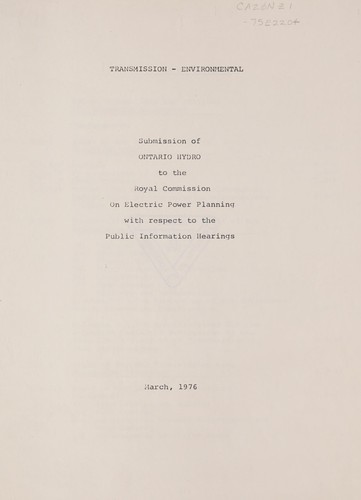 Transmission, environmental