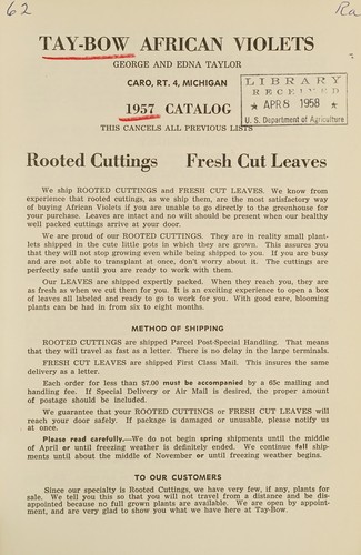 1957 catalog