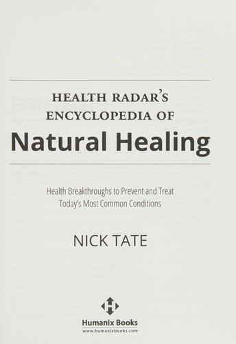 Health Radar's encyclopedia of natural healing