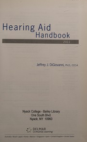 Hearing Aid Handbook 2008-2009