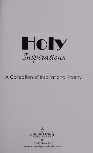Holy Inspirations - a Collection of Inspirational Poetry