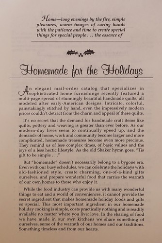 Homemade for the holidays