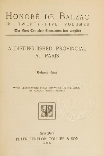 Honoré de Balzac in Twenty-Five