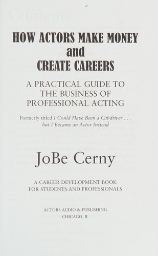 How Actors Make Money and Create Careers