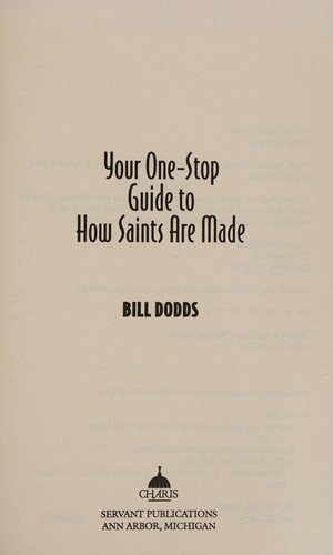 How Saints Are Made