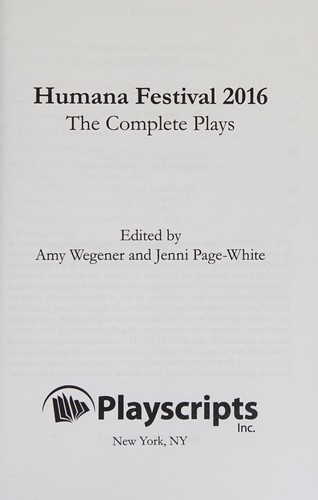 Humana Festival 2016