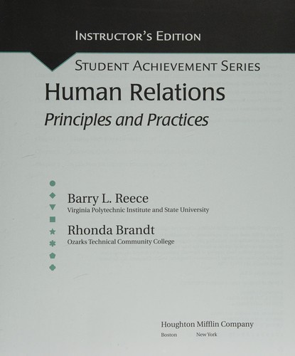 Human Relations/Instructor's Edition