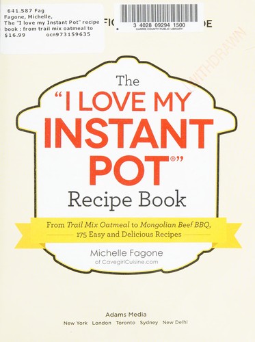 The "I love my Instant Pot" recipe book