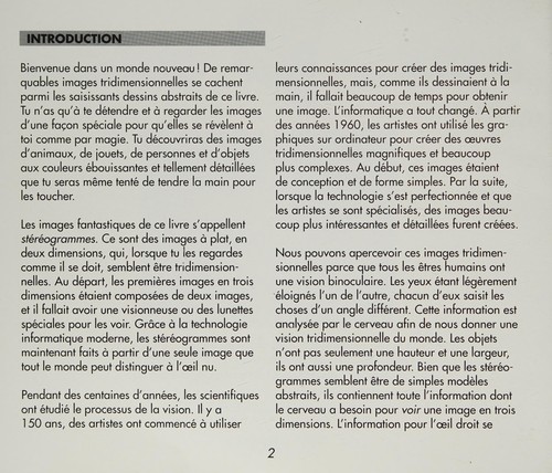 IMAGES CACHEES 3-D #1-VERT