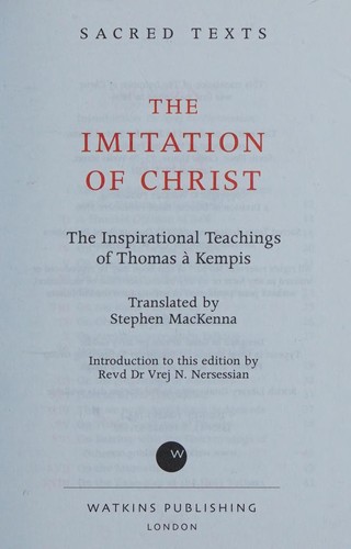 Imitatation of Christ