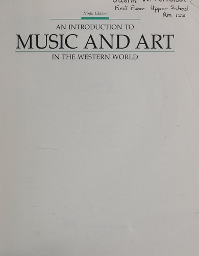 An Introduction to music and art in the Western world