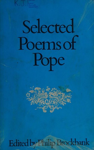 Selected Poems of Pope
