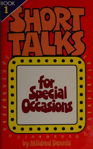 Short Talks for Special Occasions/Book 1