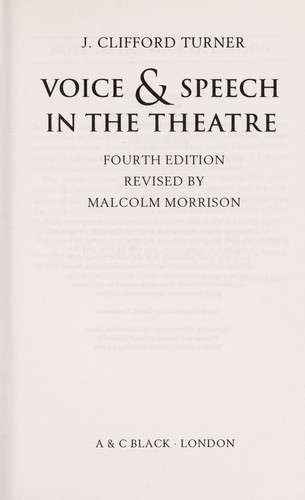 Voice and speech in the theatre
